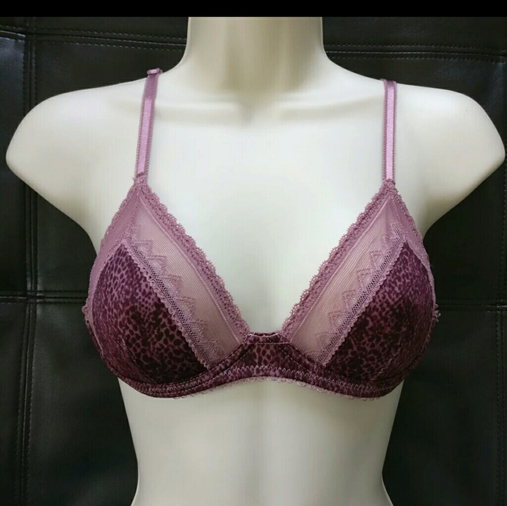 Free people purple leopard bra